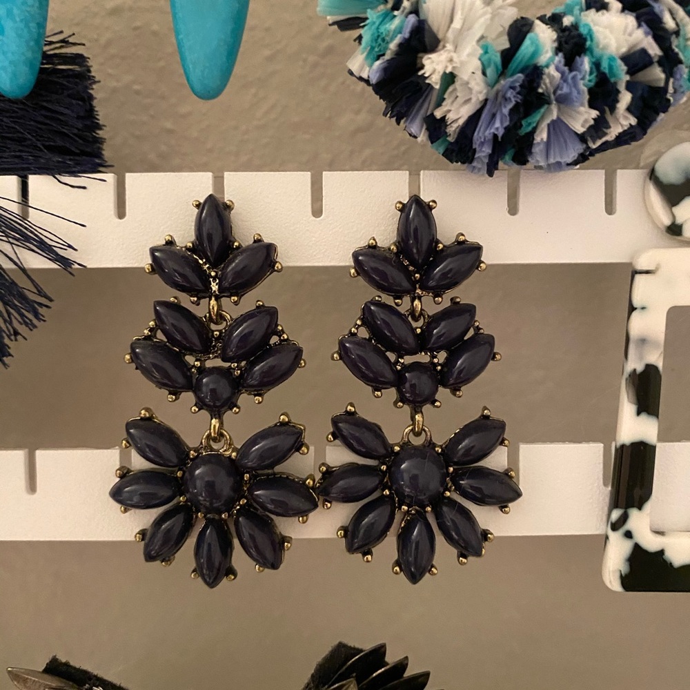 Navy earrings